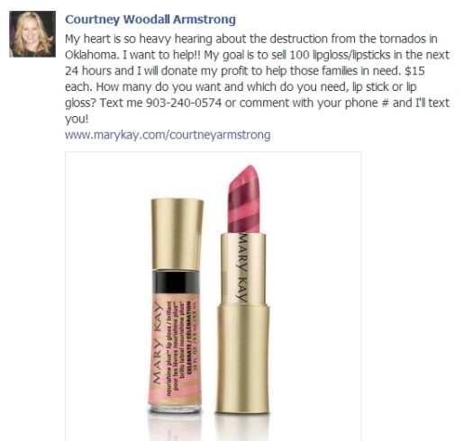 Mary Kay FB Tornado Post 2